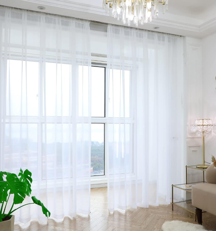 Basic White Sheer Curtains